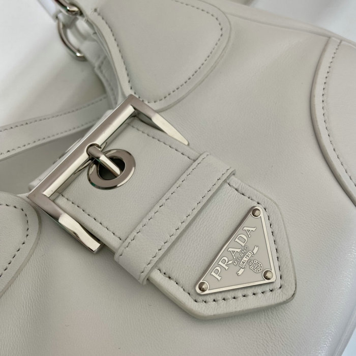 Prada Moon padded nappa-leather bag White 1BA381