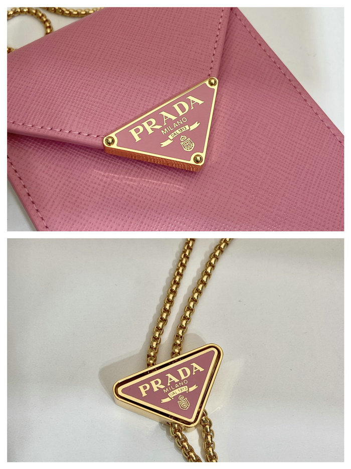Prada Saffiano leather mini-bag Pink 1BP050