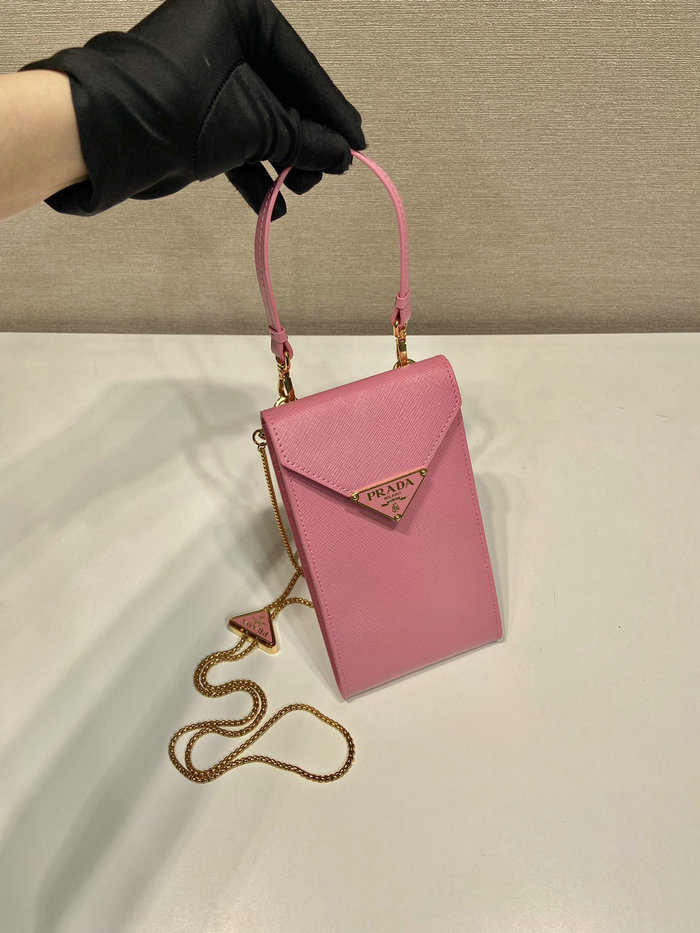 Prada Saffiano leather mini-bag Pink 1BP050