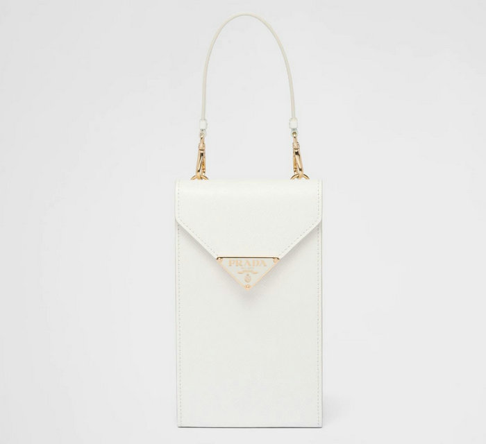 Prada Saffiano leather mini-bag White 1BP050