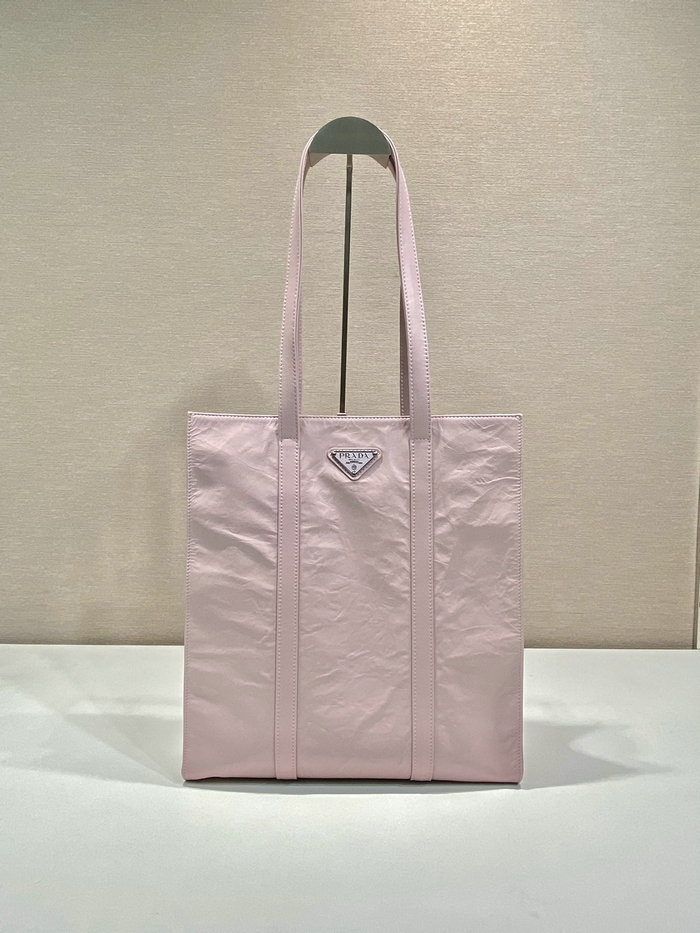 Prada Small antique nappa leather tote Pink 1BG459