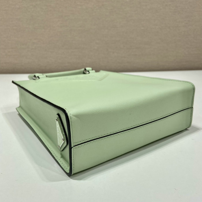 Prada Smooth Leather handbag Green 1BA333
