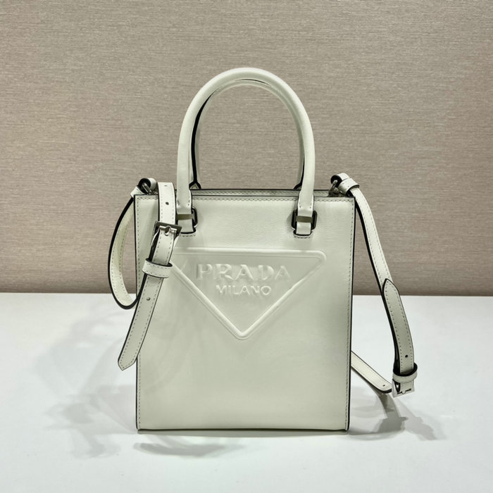 Prada Smooth Leather handbag White 1BA333