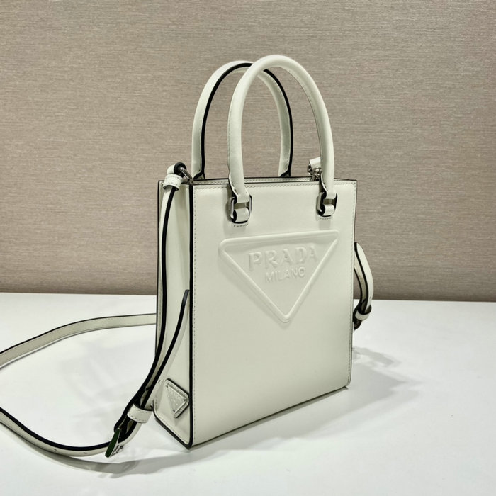 Prada Smooth Leather handbag White 1BA333