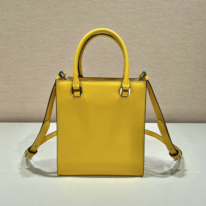 Prada Smooth Leather handbag Yellow 1BA333