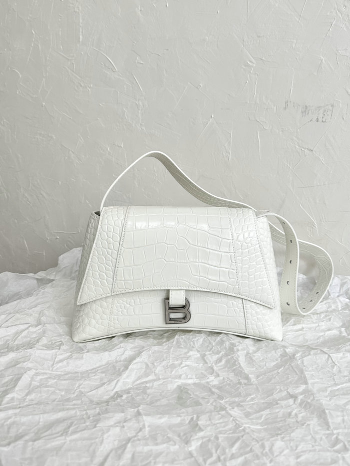 Balenciaga Downtown Small Shoulder Bag White B671353