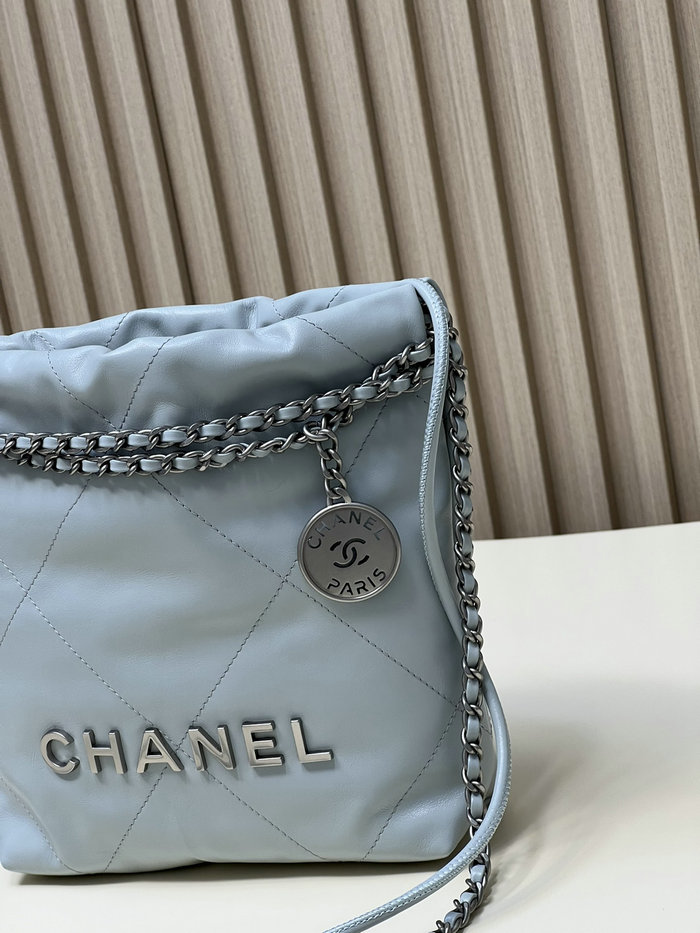Chanel 22 Mini Handbag Blue AS3980