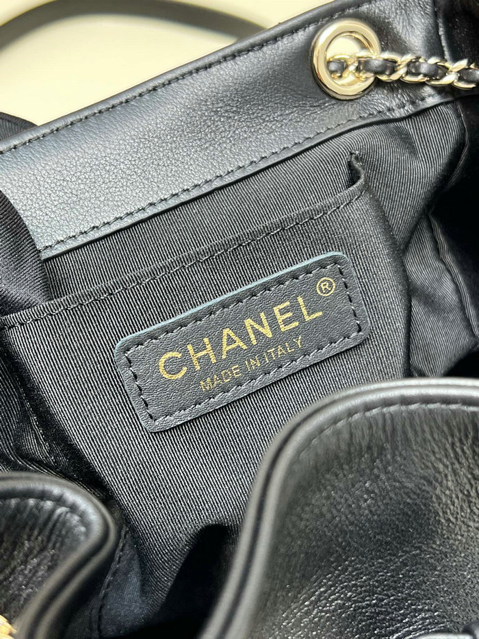 Chanel Calfskin Duma Backpack Black AS3688