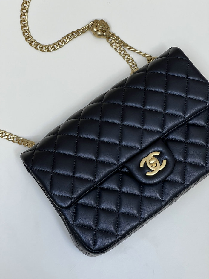 Chanel Lambskin Flap Bag Black AS4064