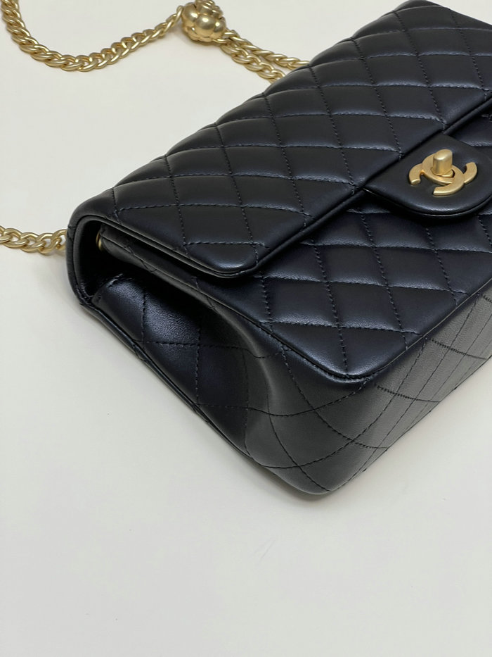 Chanel Lambskin Flap Bag Black AS4064