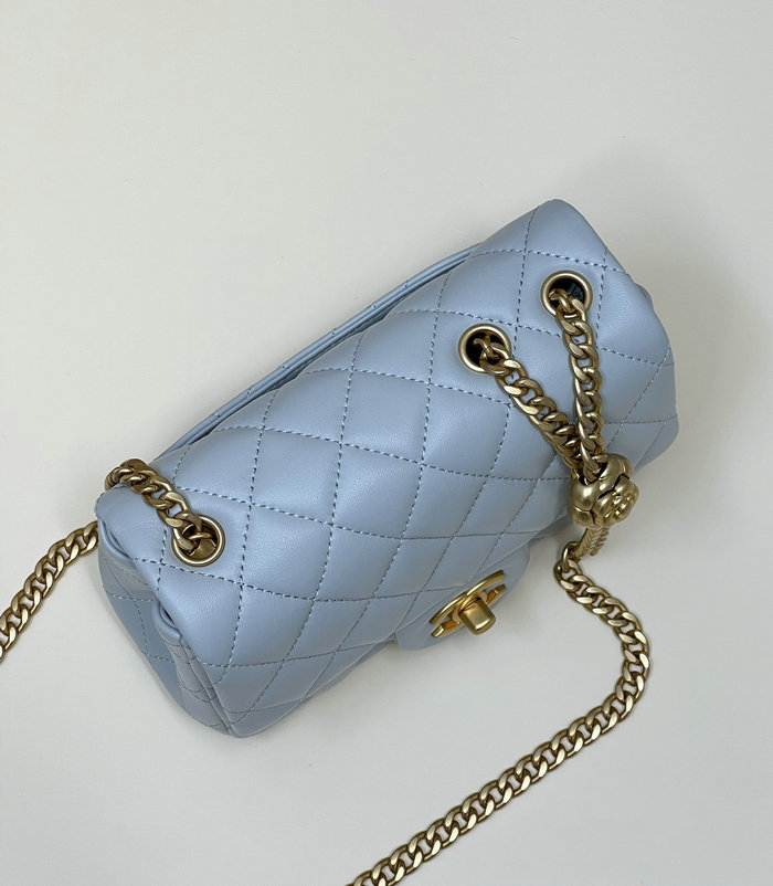 Chanel Mini Flap Bag Blue AS4040