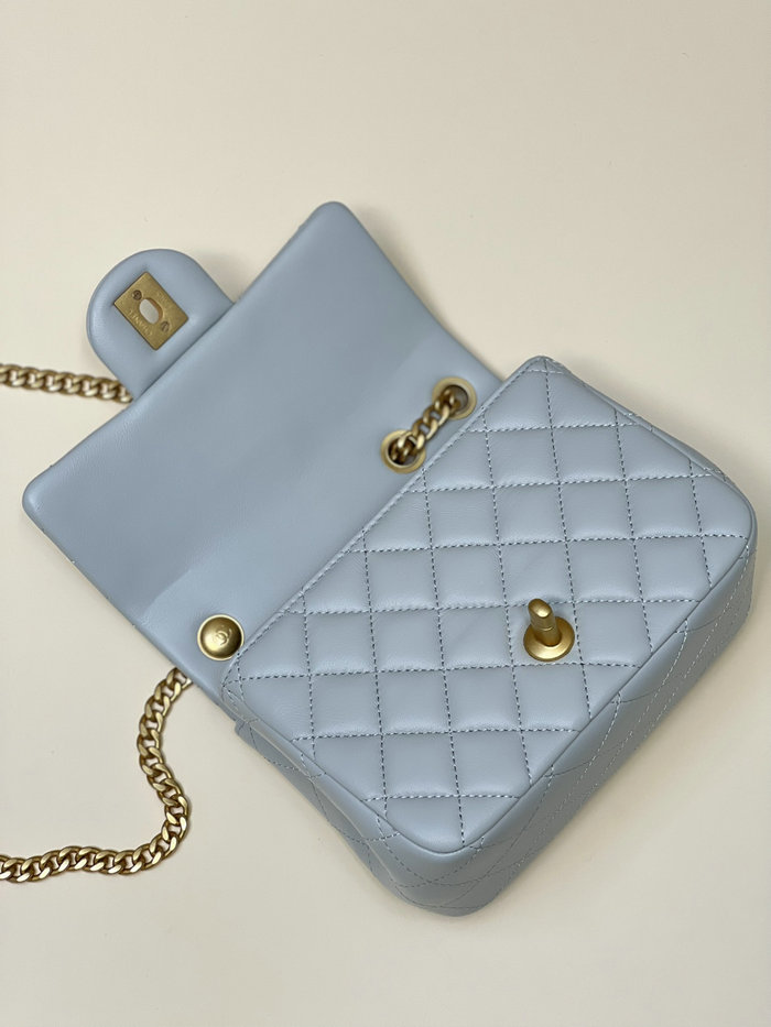 Chanel Mini Flap Bag Blue AS4040