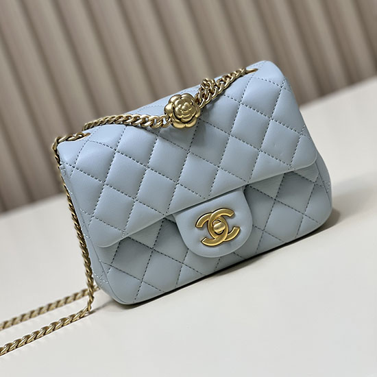 Chanel Mini Flap Bag Blue AS4040