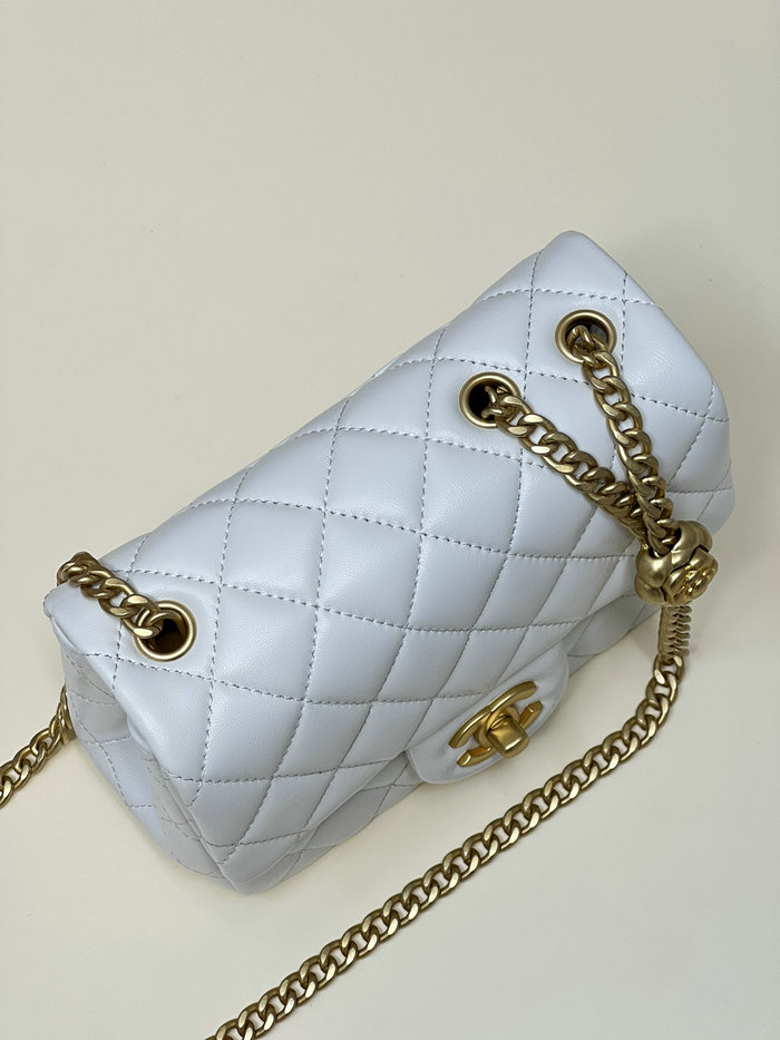 Chanel Mini Flap Bag White AS4040