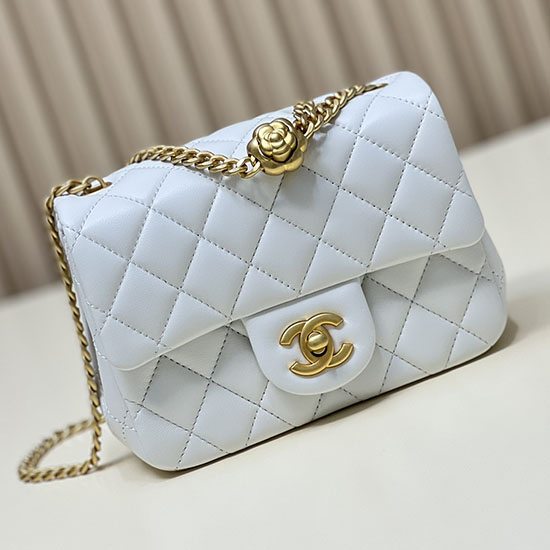 Chanel Mini Flap Bag White AS4040
