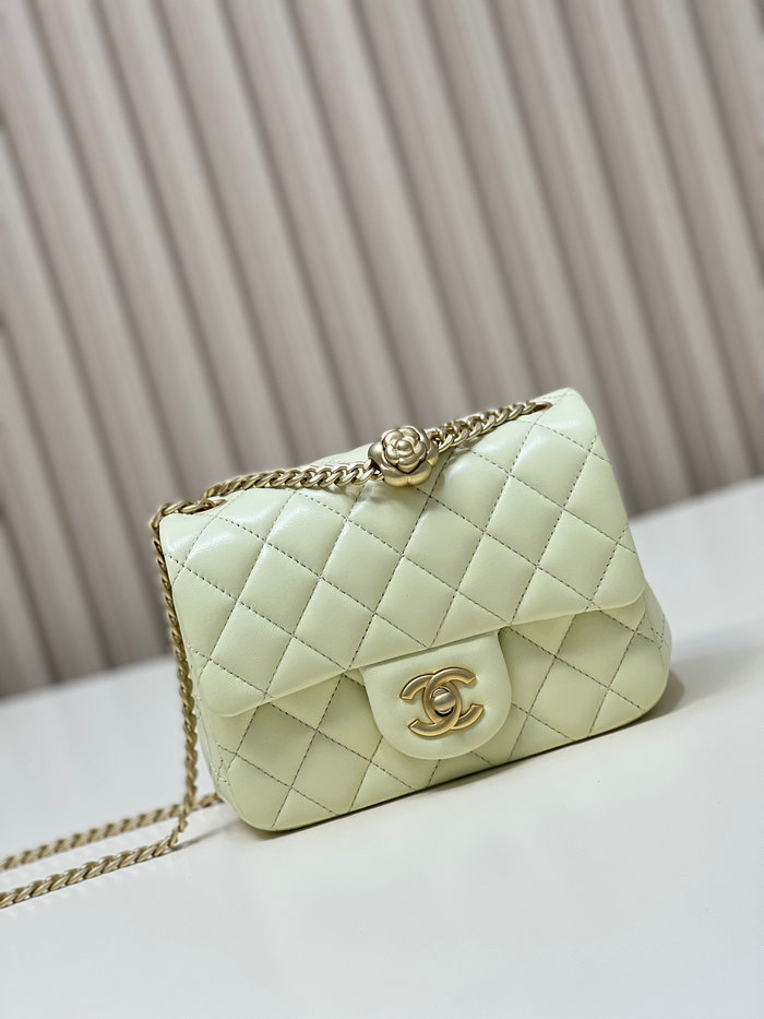 Chanel Mini Flap Bag Yellow AS4040