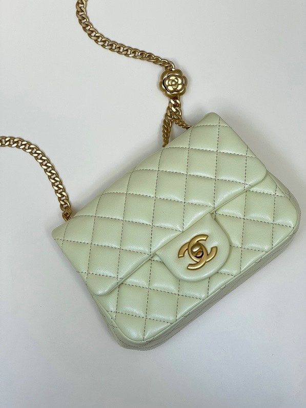 Chanel Mini Flap Bag Yellow AS4040