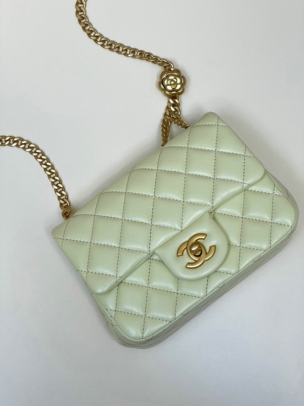 Chanel Mini Flap Bag Yellow AS4040