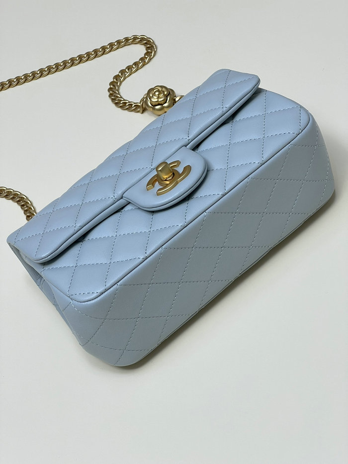 Chanel Small Flap Bag Blue AS4041