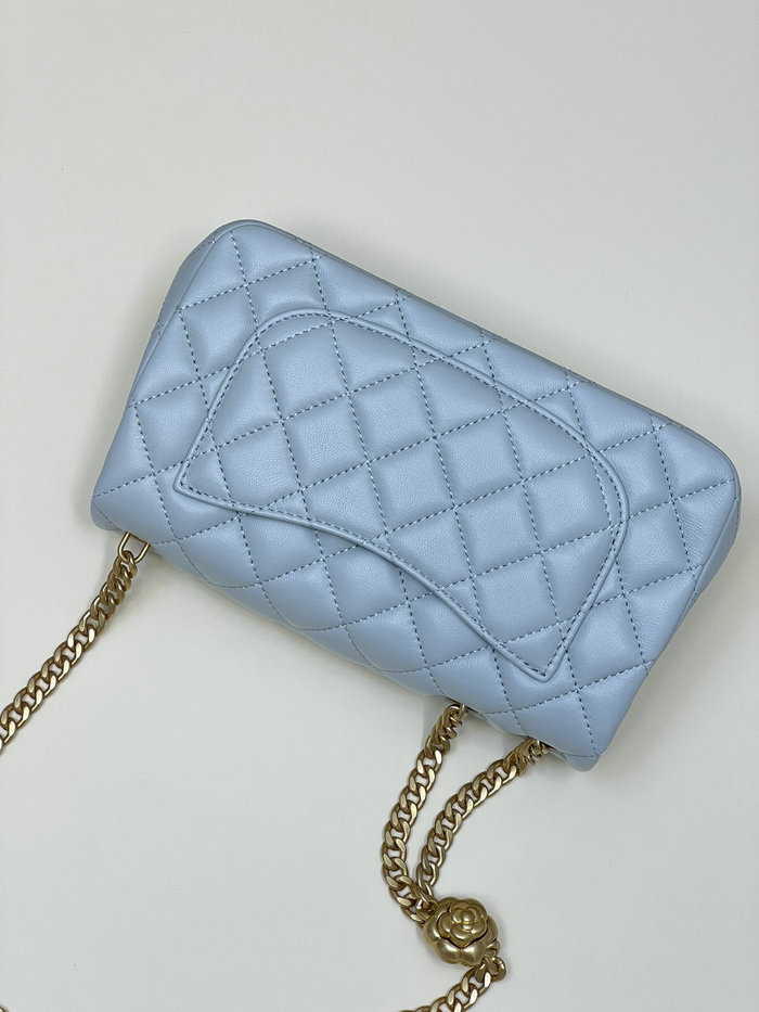 Chanel Small Flap Bag Blue AS4041