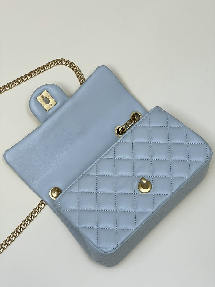 Chanel Small Flap Bag Blue AS4041