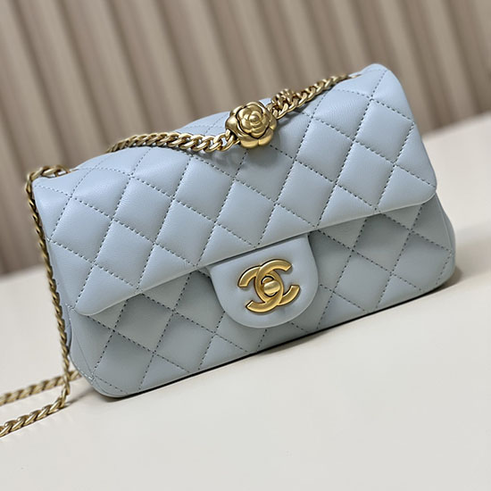 Chanel Small Flap Bag Blue AS4041