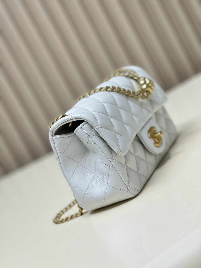 Chanel Small Flap Bag White AS4041