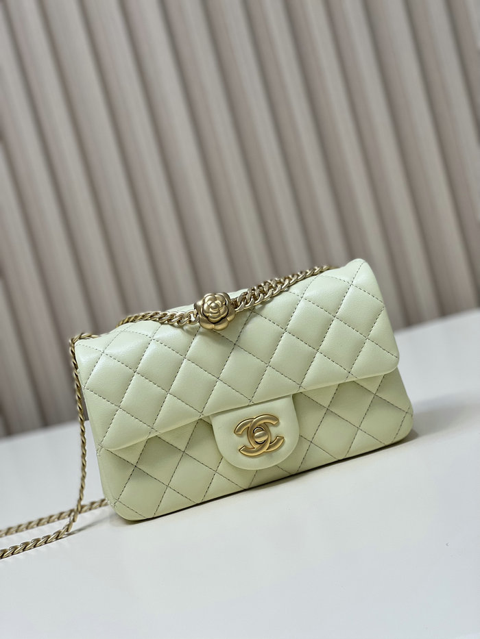 Chanel Small Flap Bag Yellow AS4041