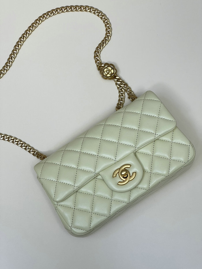 Chanel Small Flap Bag Yellow AS4041