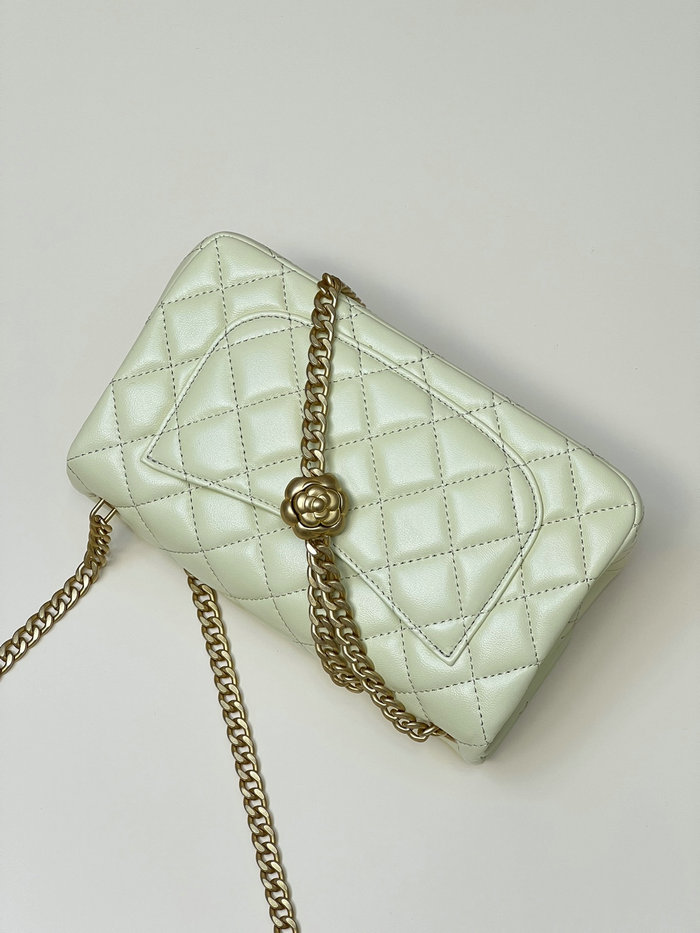 Chanel Small Flap Bag Yellow AS4041