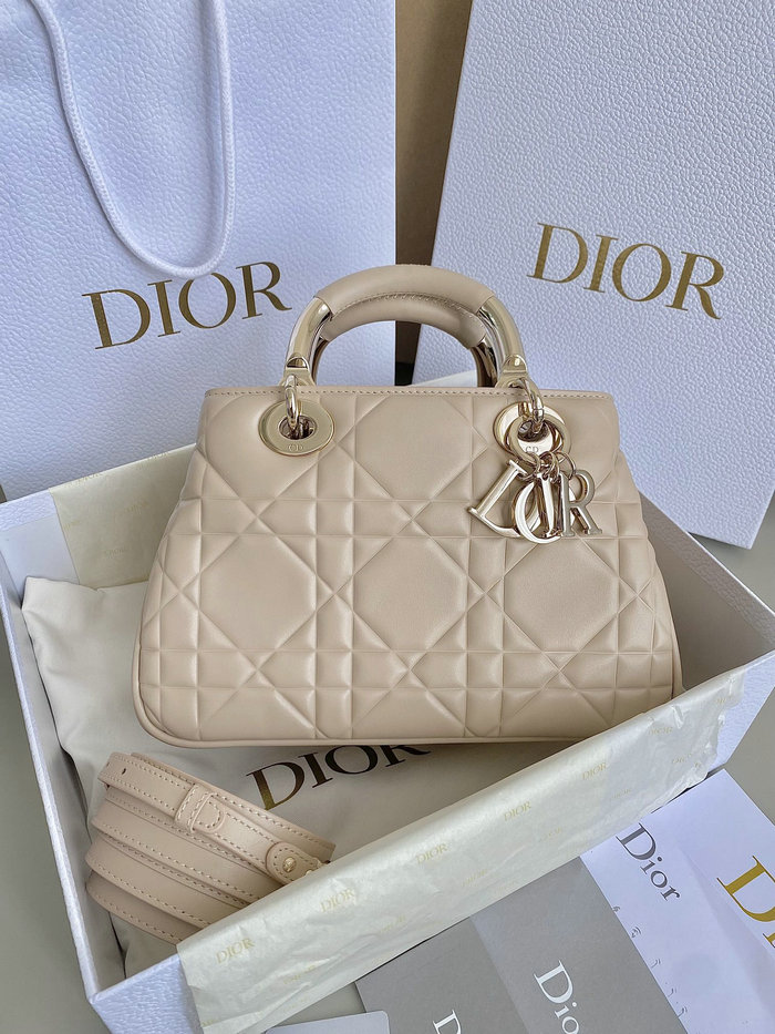 Dior Lady Handbag Pink D7501