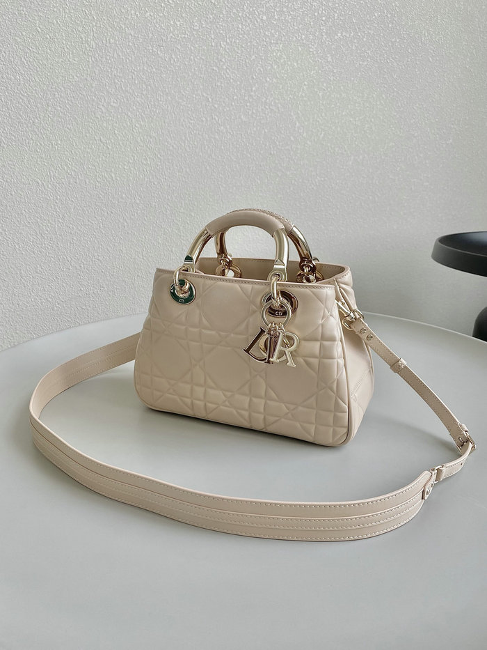 Dior Lady Handbag Pink D7501