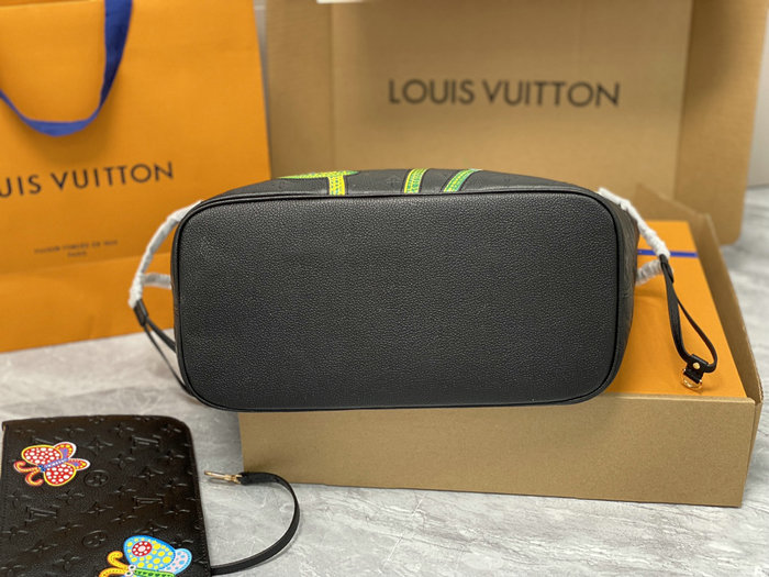 LV x YK Neverfull MM Black M21733