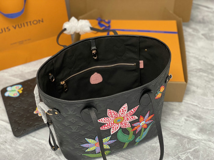 LV x YK Neverfull MM Black M21733