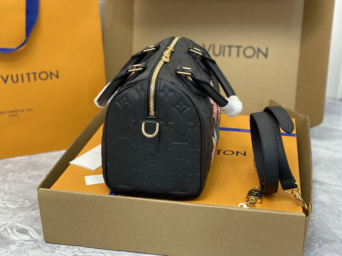 LV x YK Speedy Bandouliere 25 Black M46415