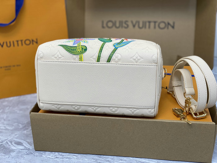 LV x YK Speedy Bandouliere 25 Cream M46415