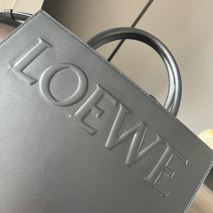 Loewe Standard A4 Leather Tote Black L652303