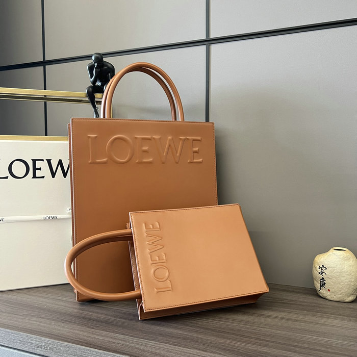 Loewe Standard A4 Leather Tote Brown L652303
