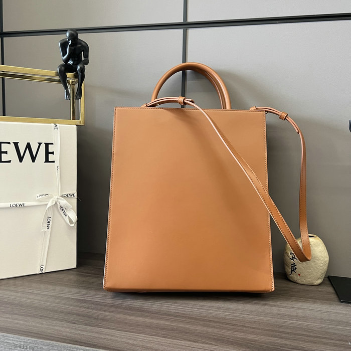 Loewe Standard A4 Leather Tote Brown L652303