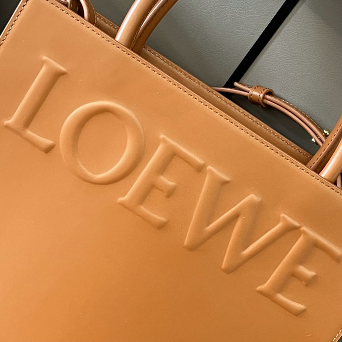 Loewe Standard A4 Leather Tote Brown L652303