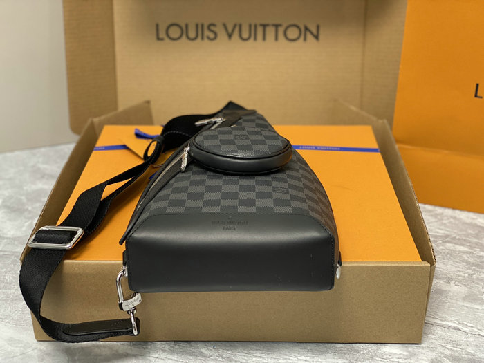 Louis Vuitton Damier Graphite Canvas Duo Slingbag M30936