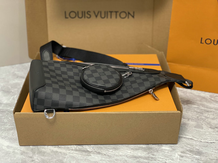 Louis Vuitton Damier Graphite Canvas Duo Slingbag M30936