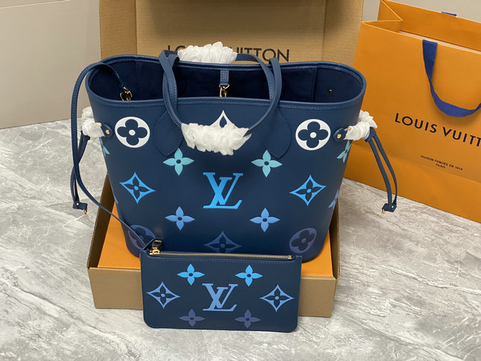 Louis Vuitton Neverfull MM Blue M46514