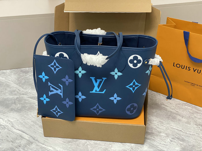 Louis Vuitton Neverfull MM Blue M46514