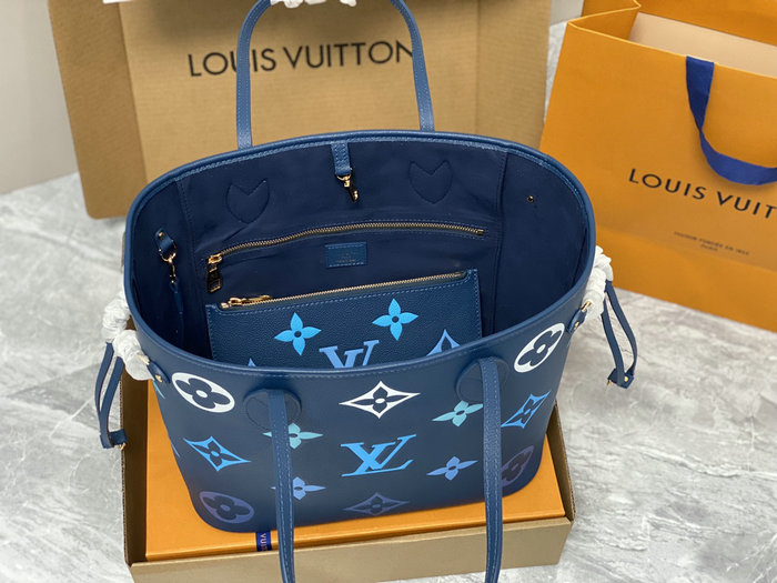Louis Vuitton Neverfull MM Blue M46514
