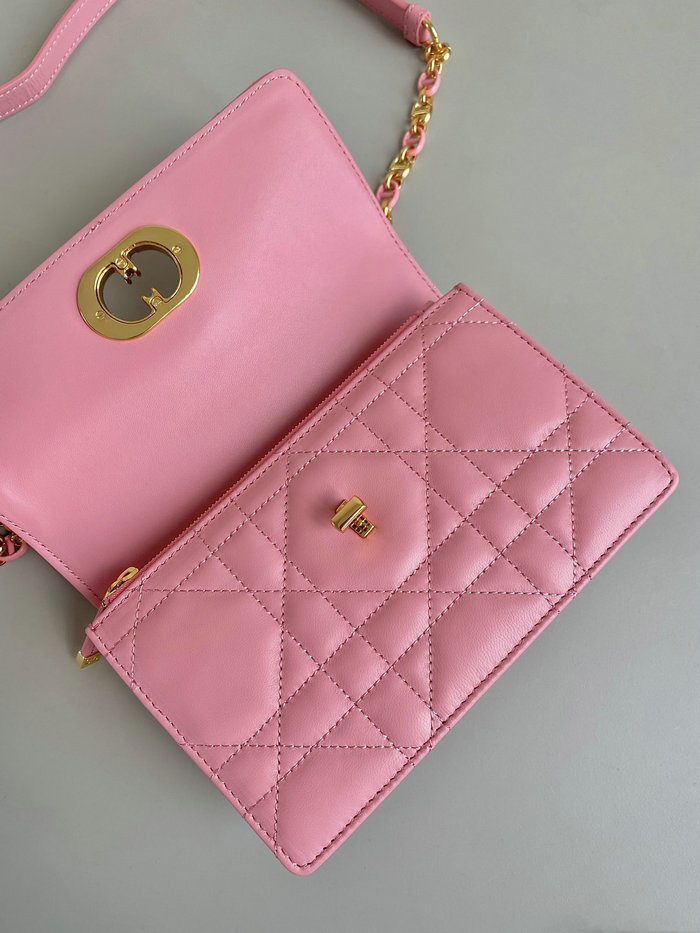 Miss Dior Caro Mini Bag Pink D6553