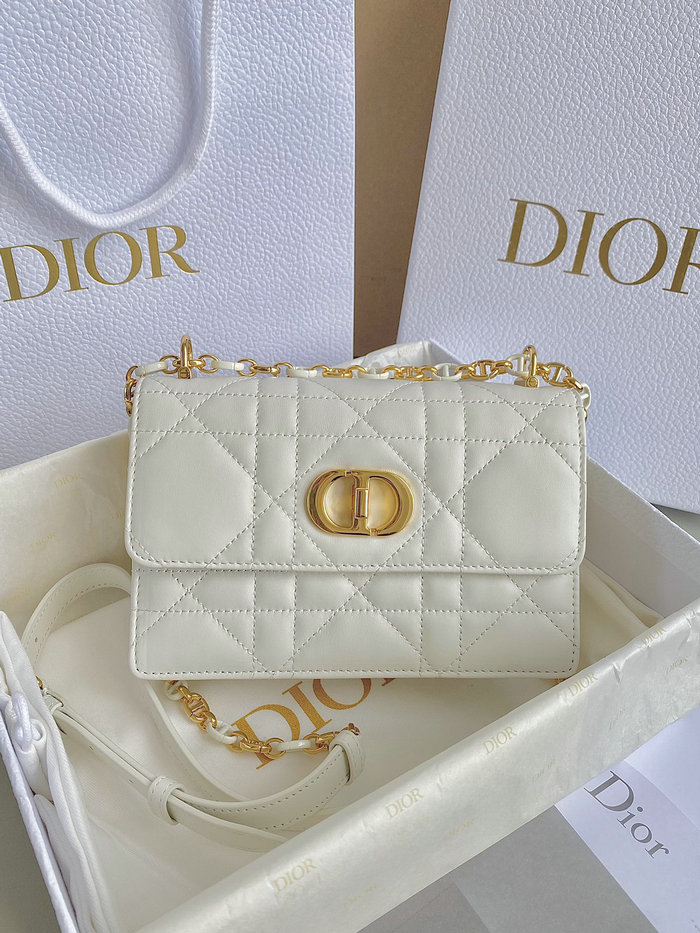 Miss Dior Caro Mini Bag White D6553