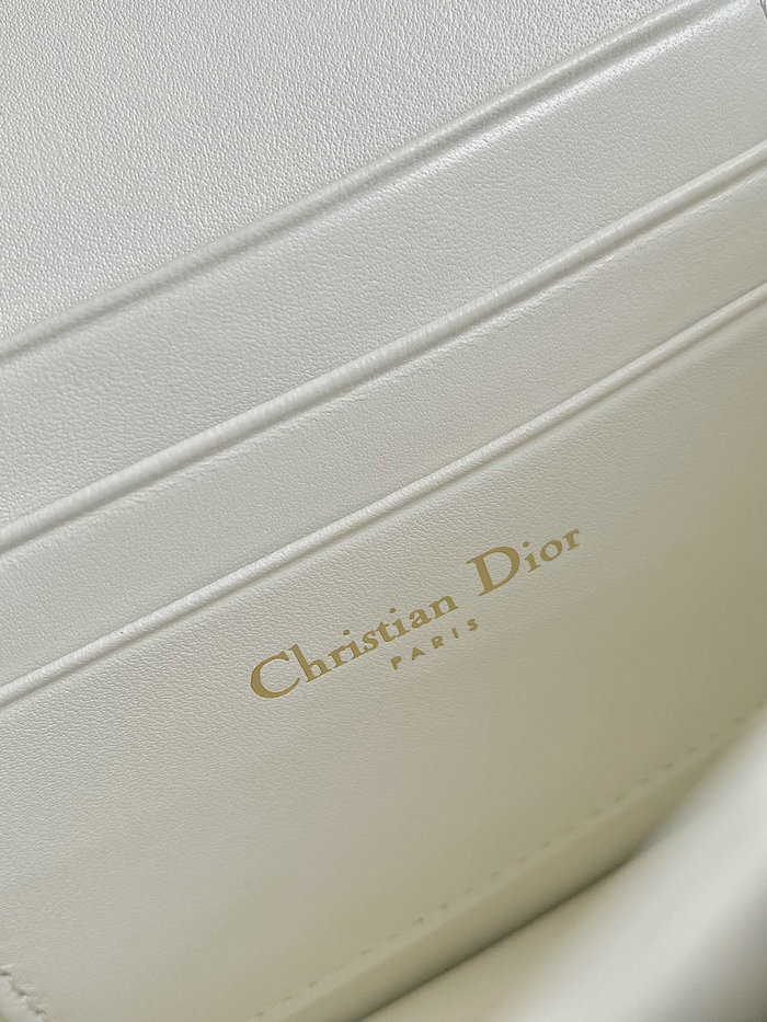 Miss Dior Caro Mini Bag White D6553