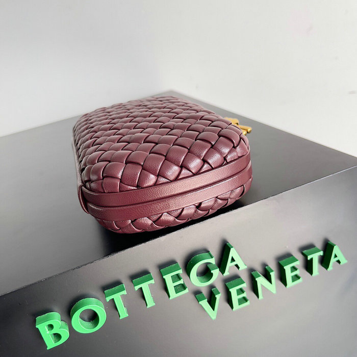 Bottega Veneta Classic Knot Clutch Burgundy B717622