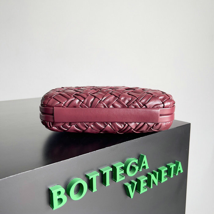Bottega Veneta Knot Clutch Burgundy B717622